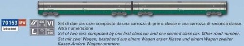 Acme 70153 - Trenitalia Set integrativo Etr 500 serie 100 carrozze di 1^ e 2^ classe